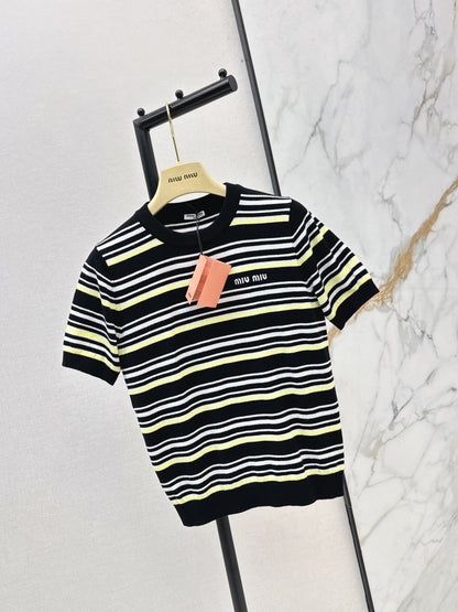 26ss Striped Knit T-Shirt