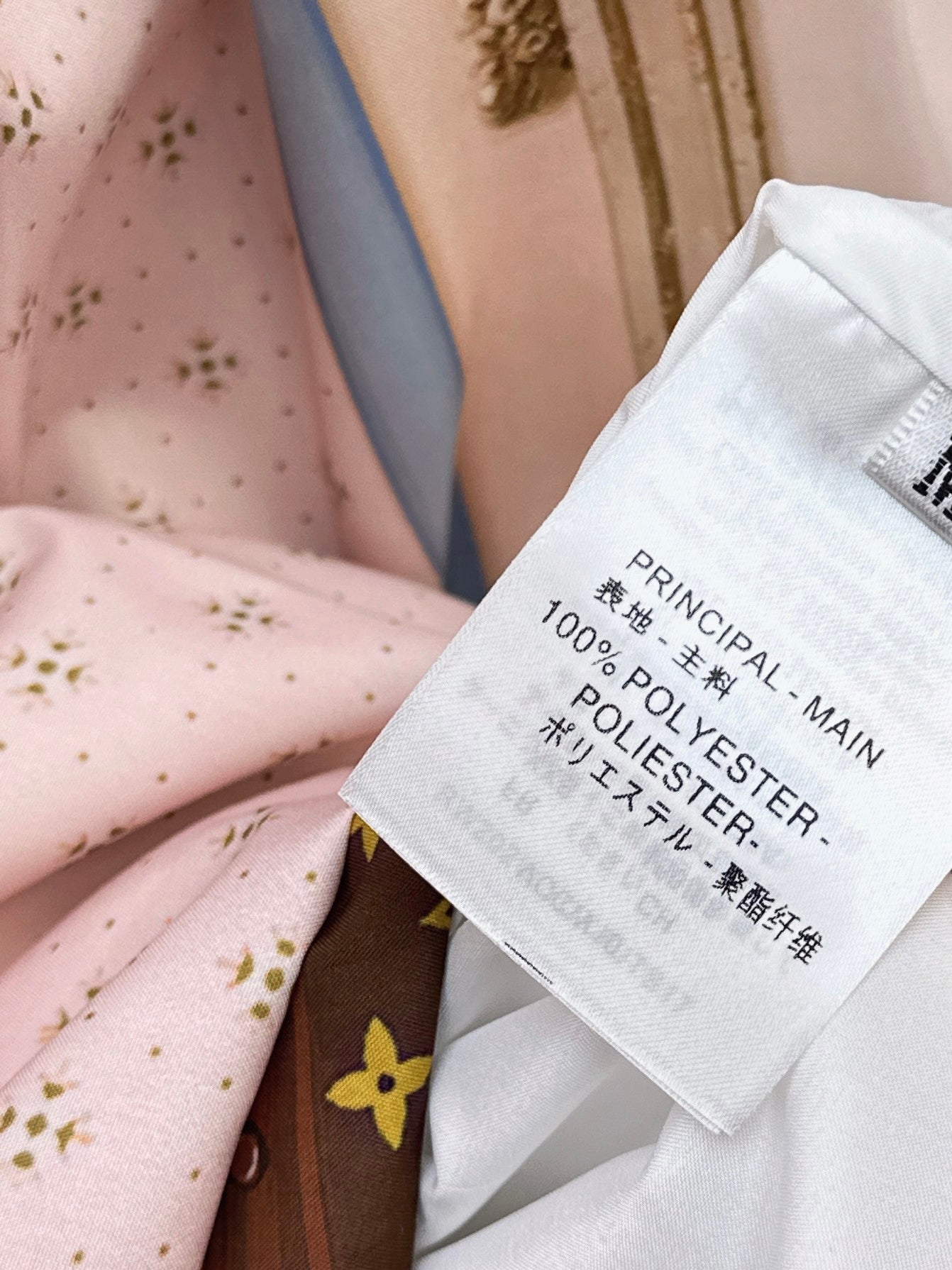26ss Printed Sheer Shirt/Pleated Skirt