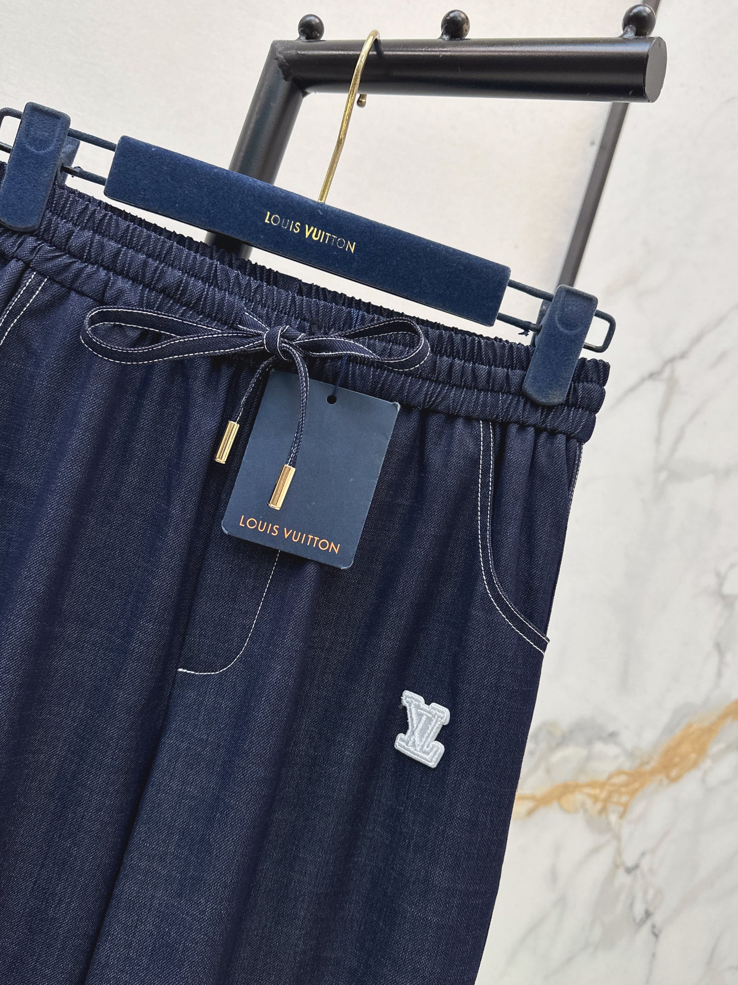 26ss Wide-leg, lightweight denim trousers