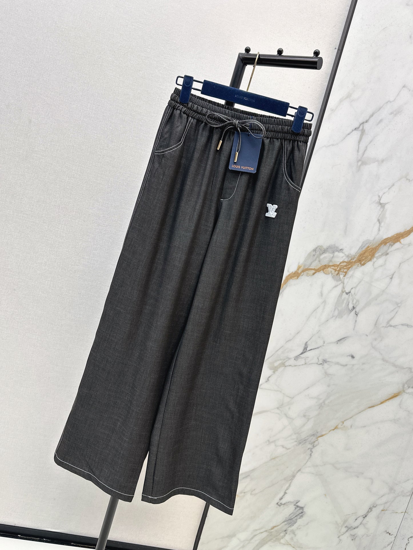 26ss Wide-leg, lightweight denim trousers