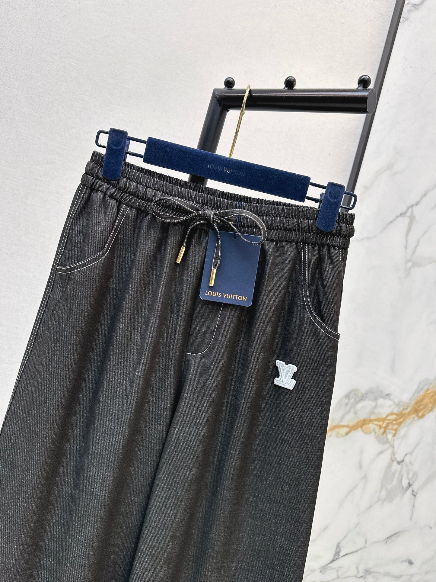 26ss Wide-leg, lightweight denim trousers
