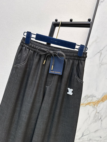 26ss Wide-leg, lightweight denim trousers