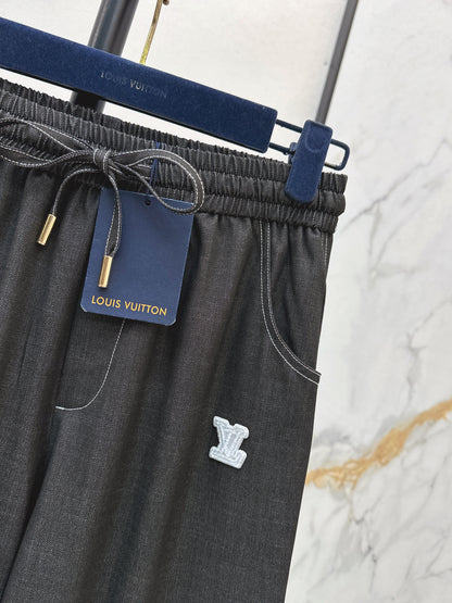 26ss Wide-leg, lightweight denim trousers