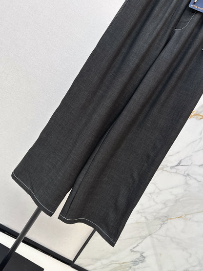 26ss Wide-leg, lightweight denim trousers