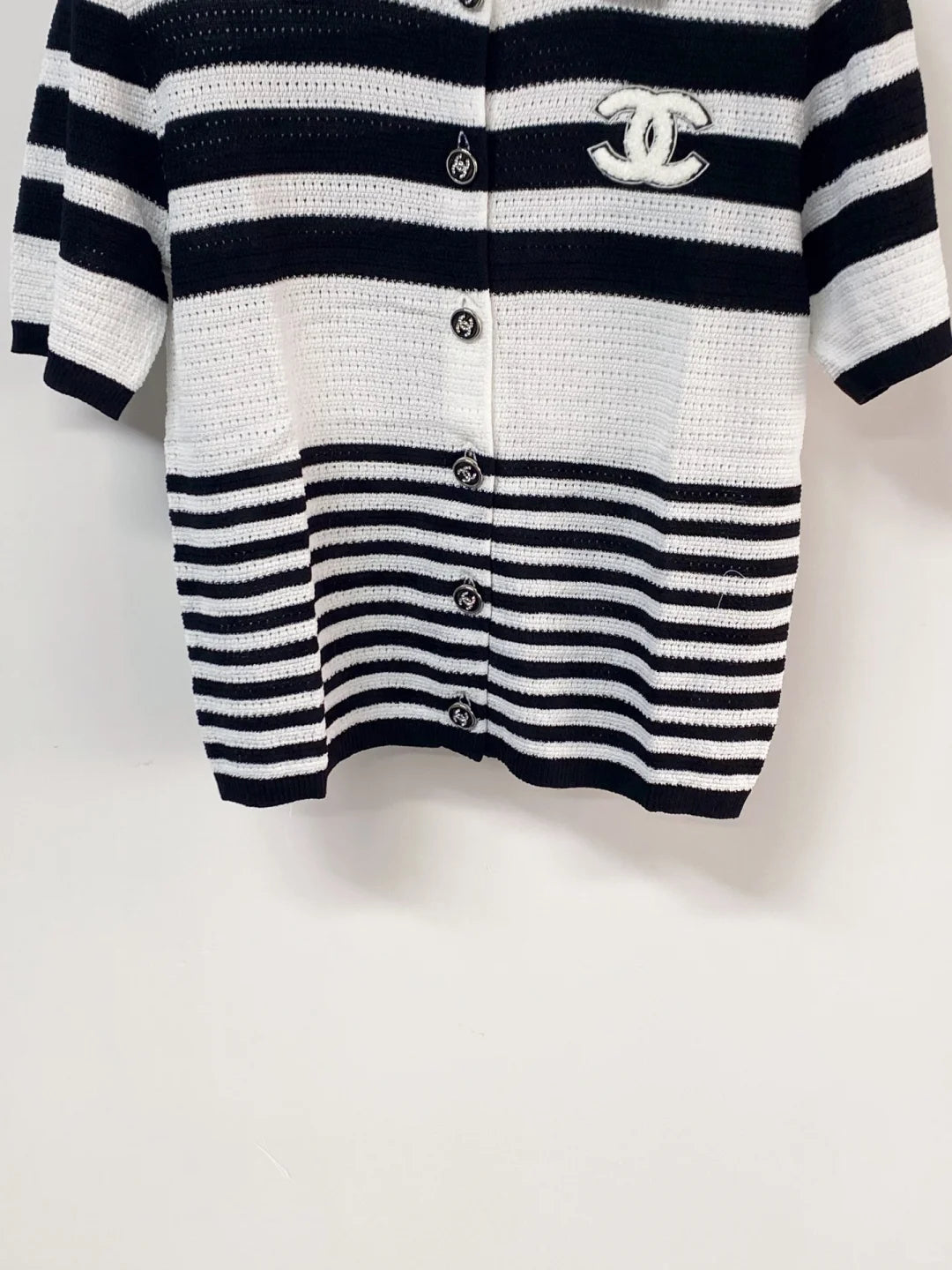 26ss Striped knit T-shirt