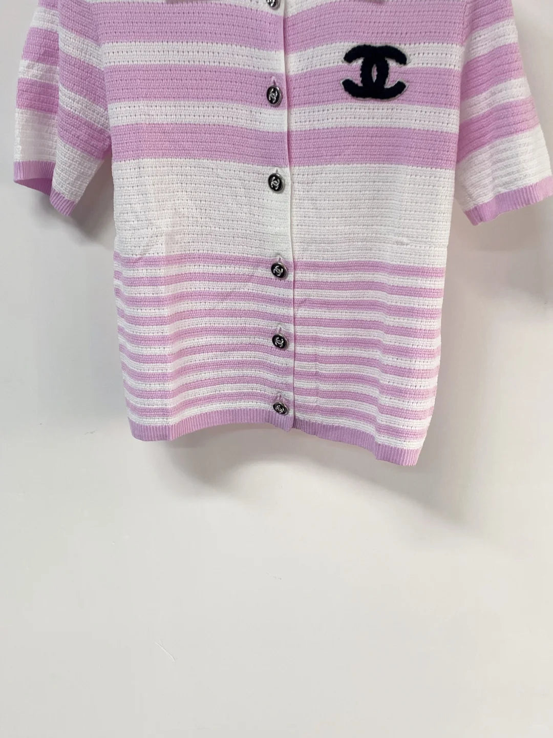 26ss Striped knit T-shirt
