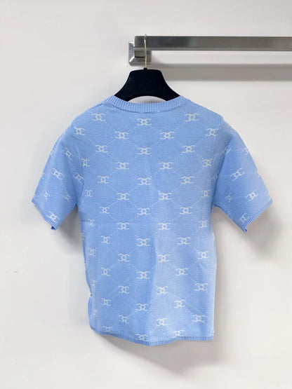 26ss Double C Logo Knit T-Shirt
