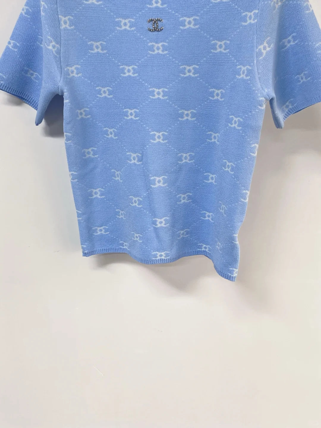 26ss Double C Logo Knit T-Shirt