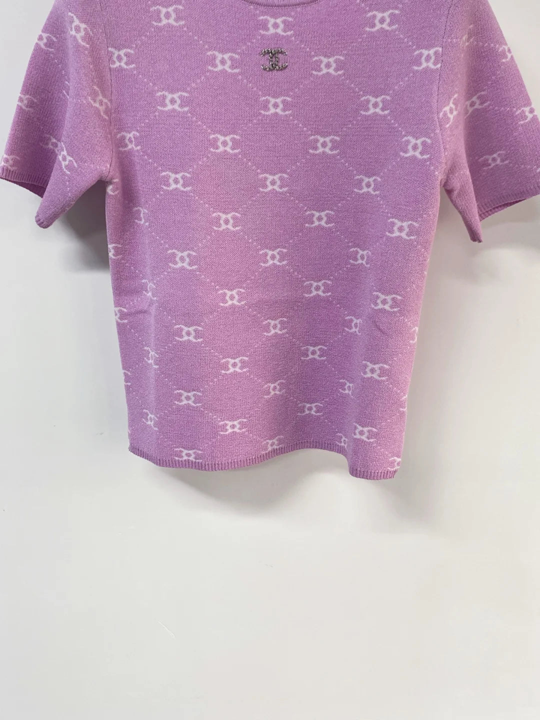 26ss Double C Logo Knit T-Shirt