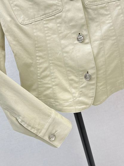 26ss Retro workwear-inspired fitted jacket