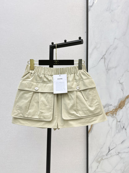 26ss Retro cargo-style culottes with large pockets