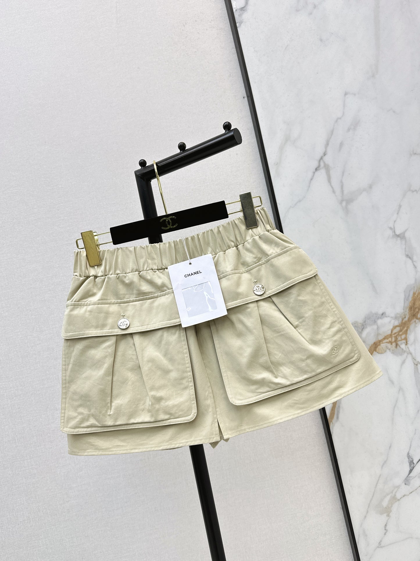 26ss Retro cargo-style culottes with large pockets
