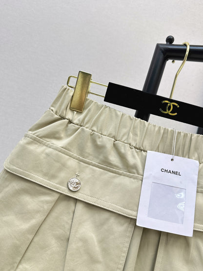 26ss Retro cargo-style culottes with large pockets