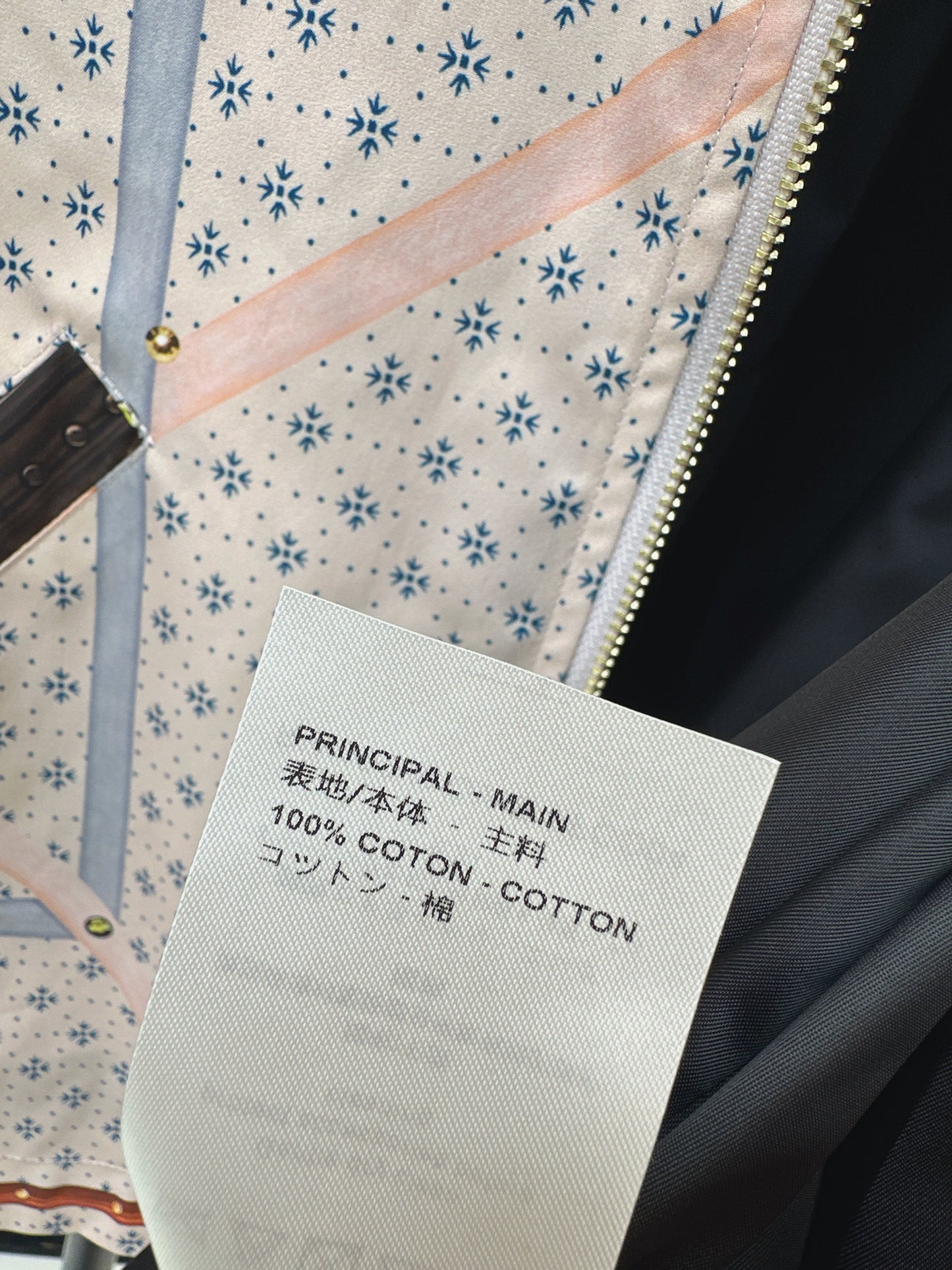 26ss Color-blocked collared printed jacket