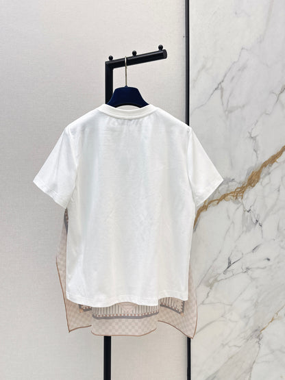 26ss Patchwork Print Loose-fitting Top