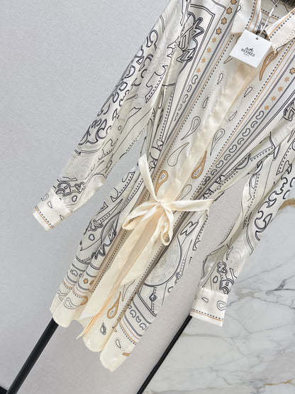 26ss Printed Belt Dress