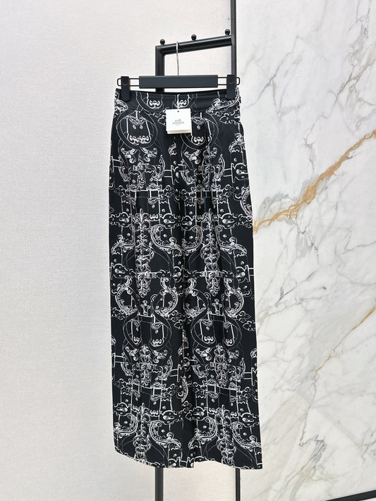 26ss Printed Straight-leg Pants