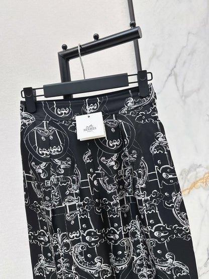 26ss Printed Straight-leg Pants