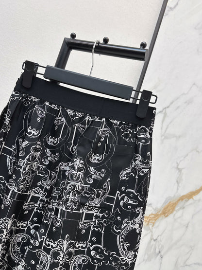 26ss Printed Straight-leg Pants