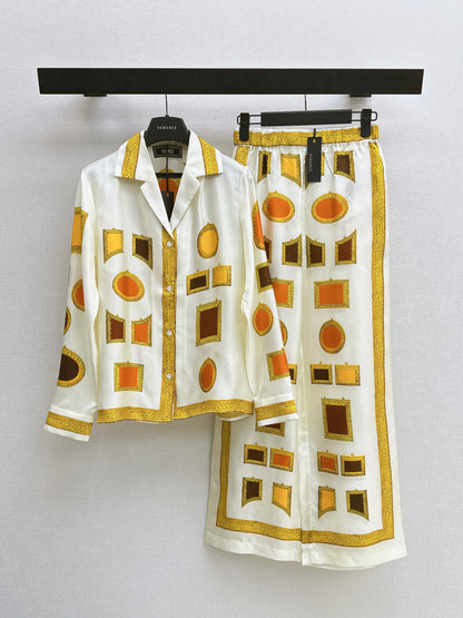26ss Printed Silk Shirt