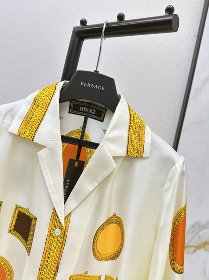 26ss Printed Silk Shirt