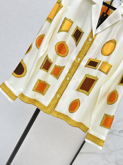 26ss Printed Silk Shirt
