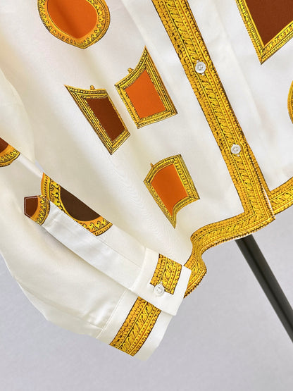26ss Printed Silk Shirt