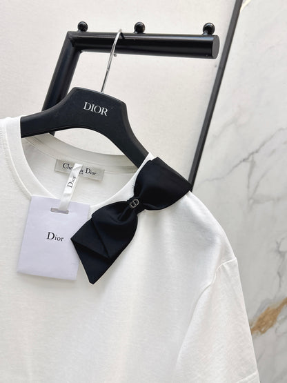26ss Bow-Embellished T-Shirt