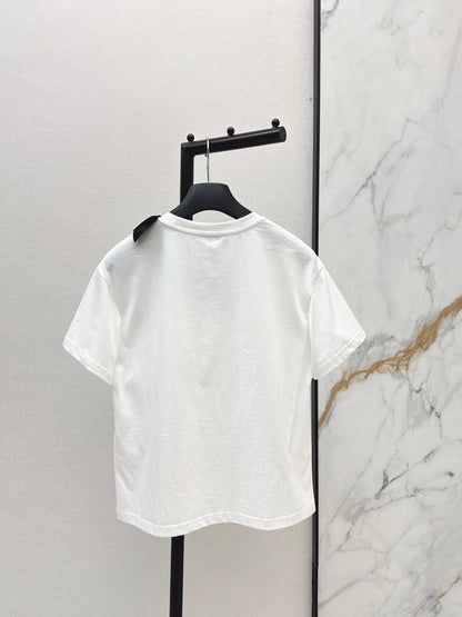 26ss Bow-Embellished T-Shirt