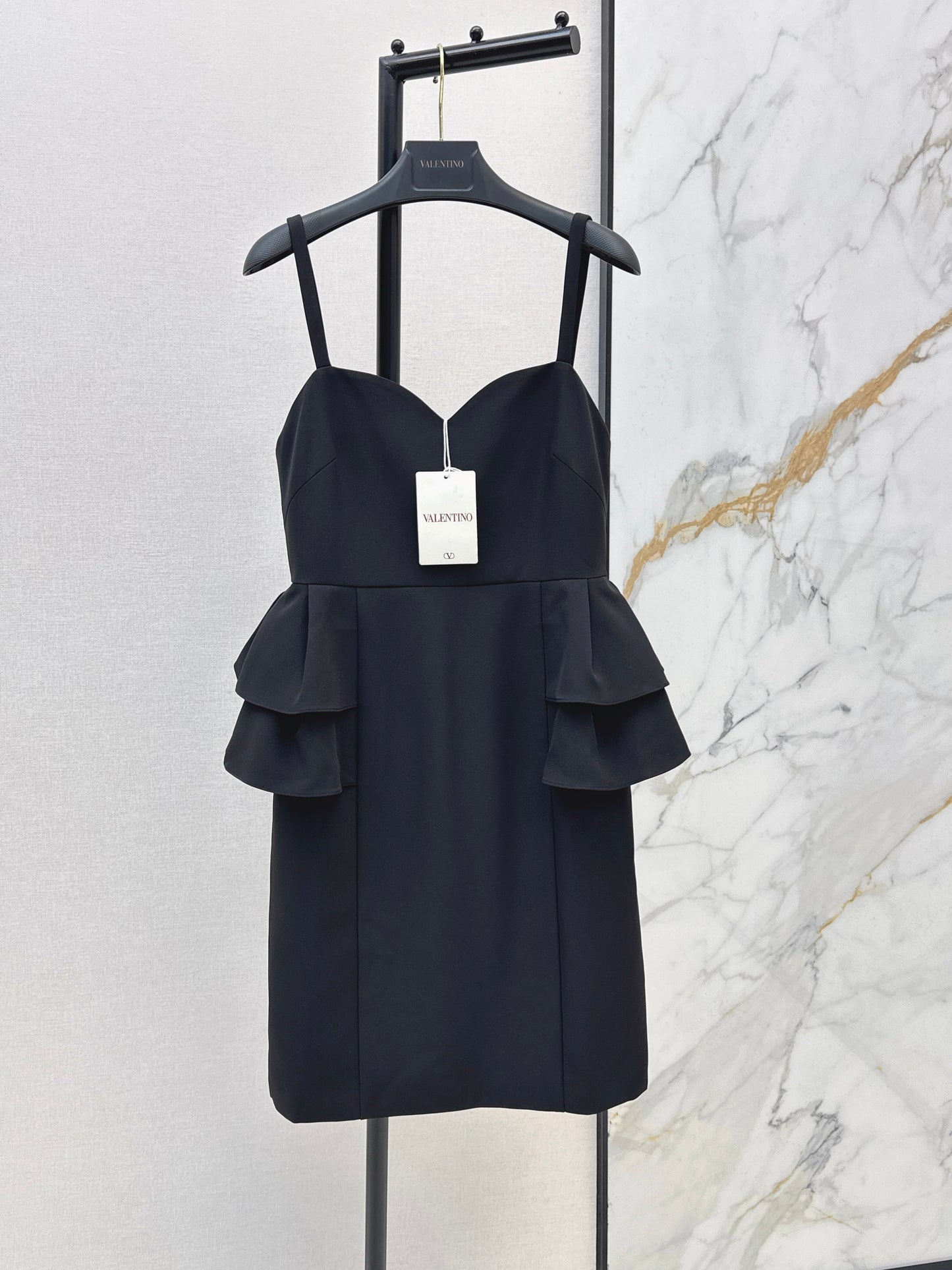 26ss Black slip dress