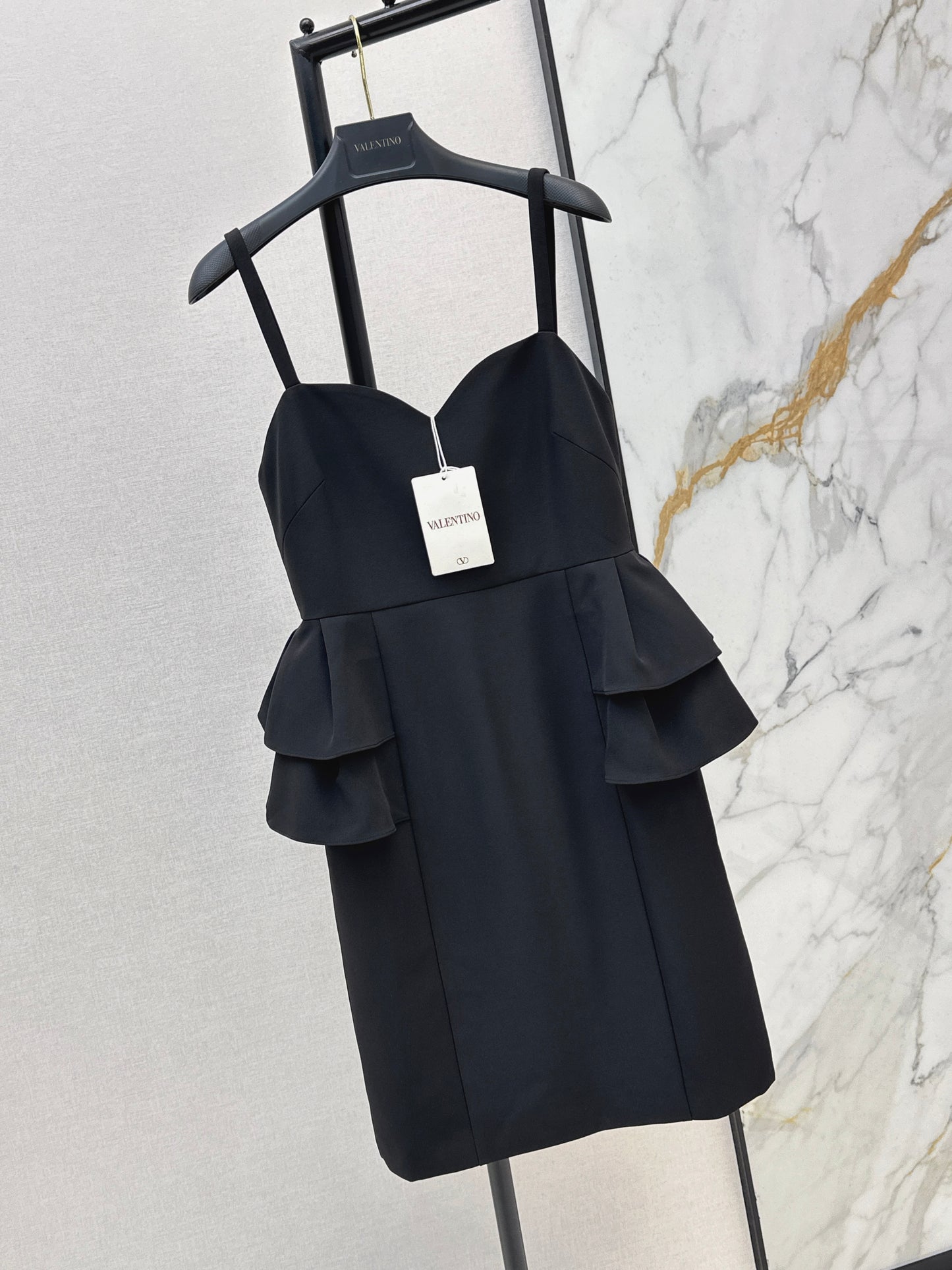 26ss Black slip dress