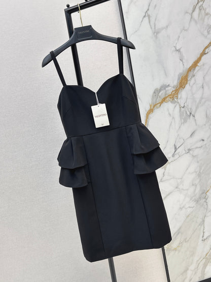 26ss Black slip dress