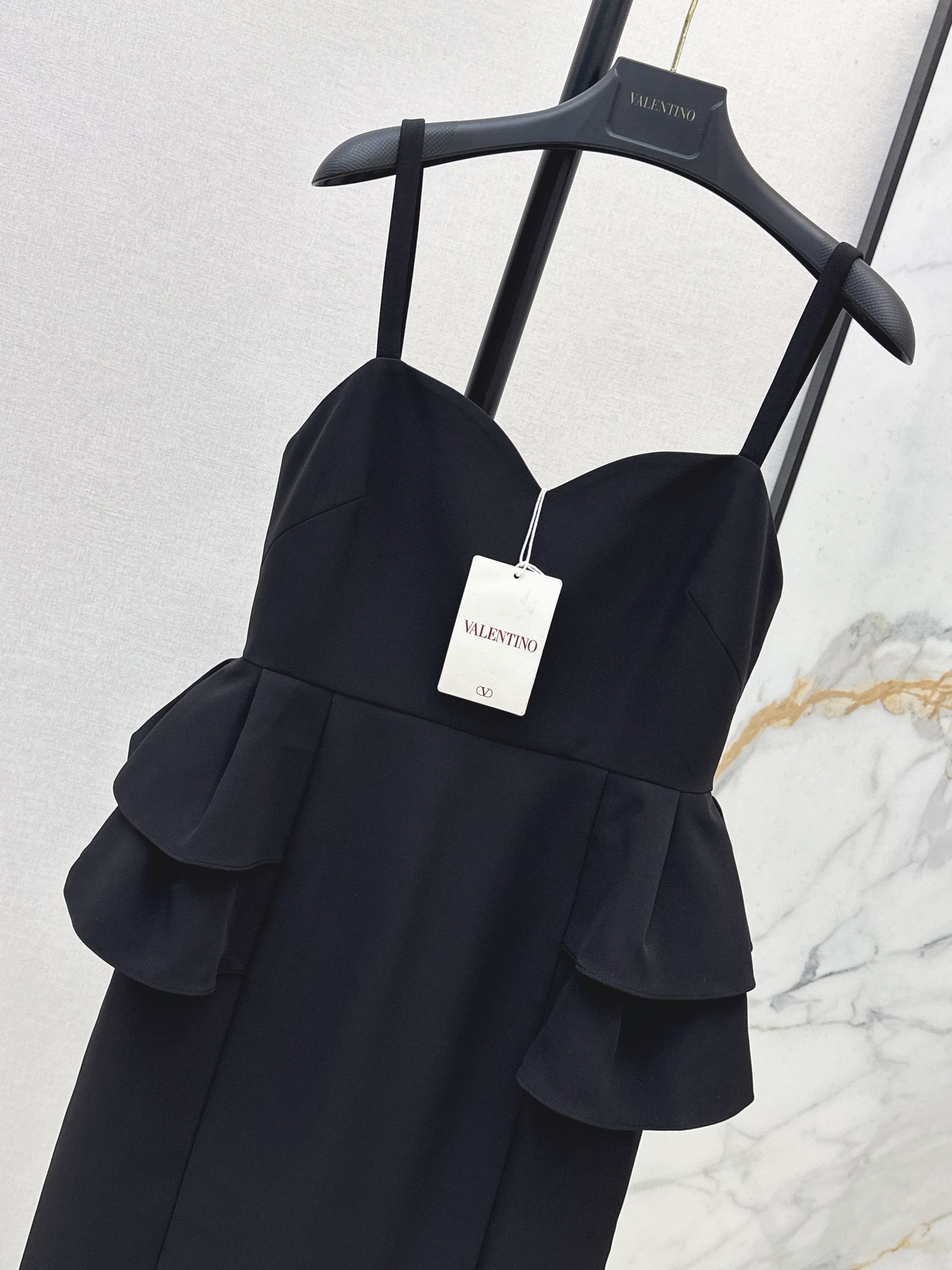 26ss Black slip dress