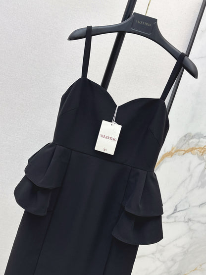 26ss Black slip dress