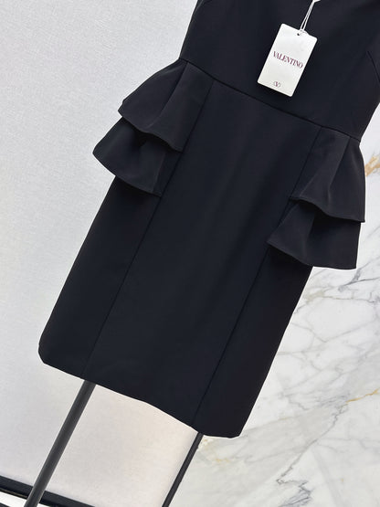 26ss Black slip dress