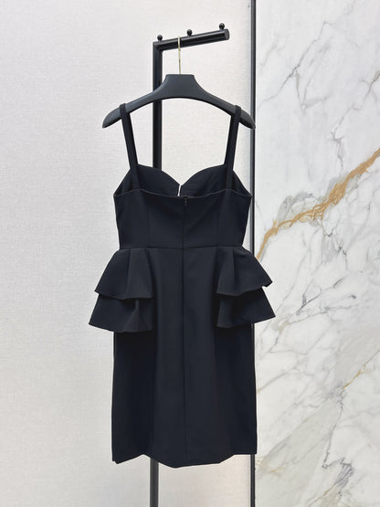 26ss Black slip dress