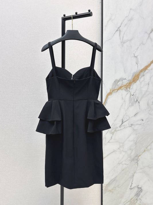 26ss Black slip dress