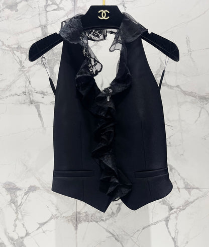 26ss Halter-neck Irregular Backless Vest