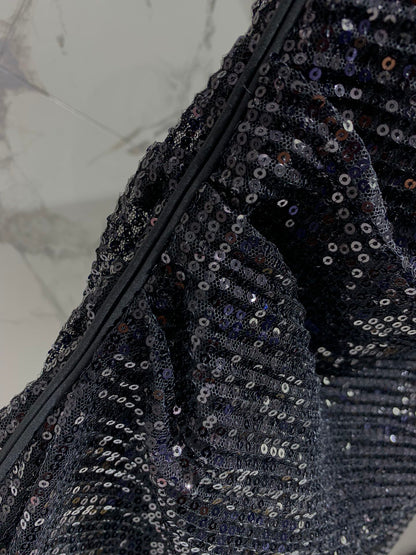 26ss Sequined Mesh Dress