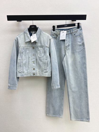 26ss Distressed Wash Ink White Jacket