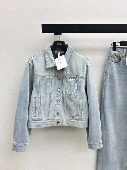 26ss Distressed Wash Ink White Jacket