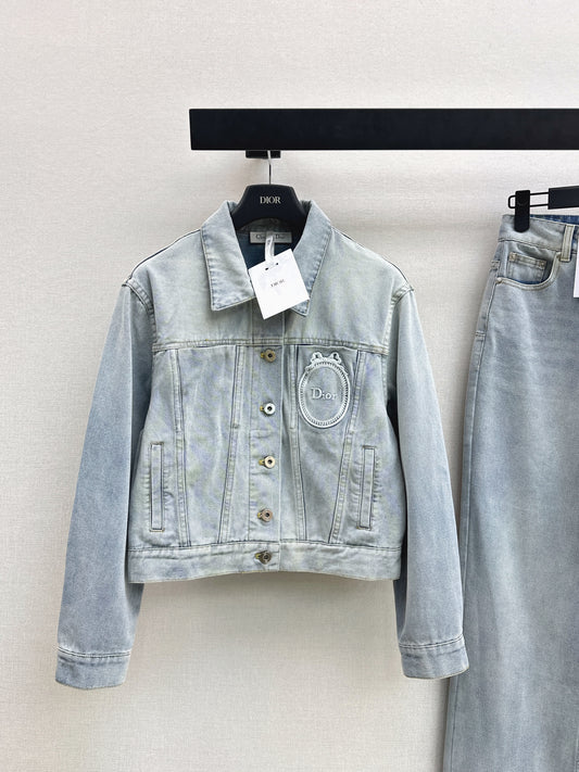26ss Distressed Wash Ink White Jacket