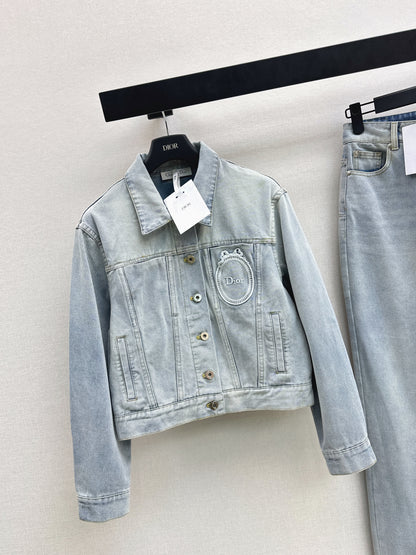 26ss Distressed Wash Ink White Jacket