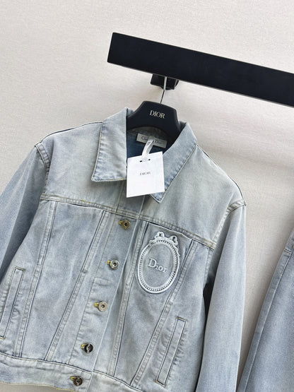 26ss Distressed Wash Ink White Jacket