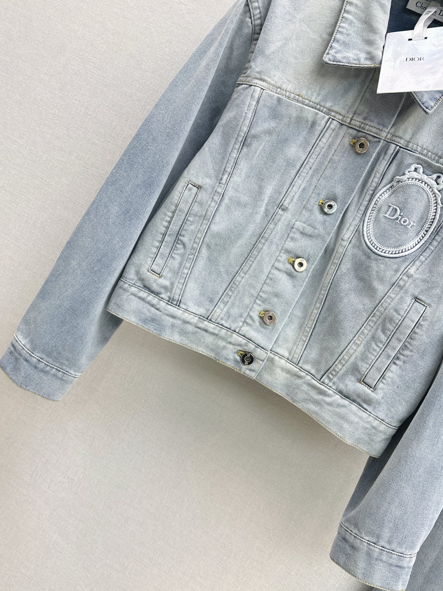26ss Distressed Wash Ink White Jacket