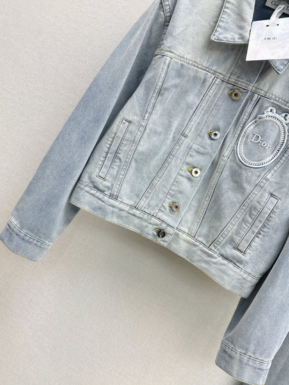 26ss Distressed Wash Ink White Jacket