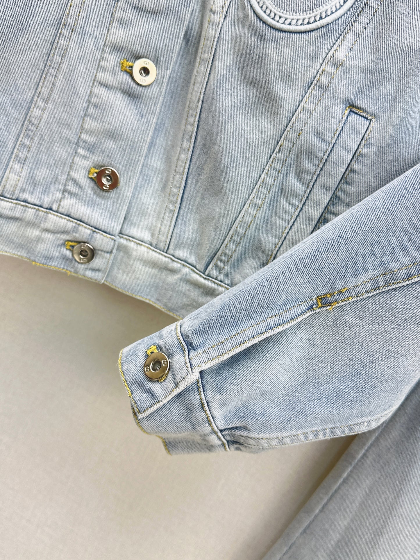 26ss Distressed Wash Ink White Jacket
