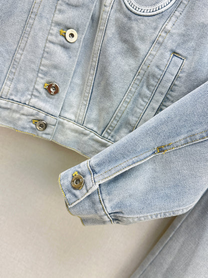 26ss Distressed Wash Ink White Jacket