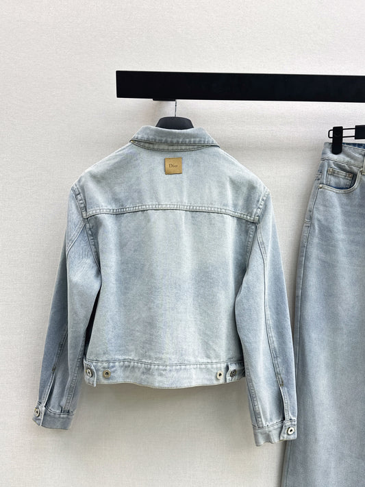 26ss Distressed Wash Ink White Jacket