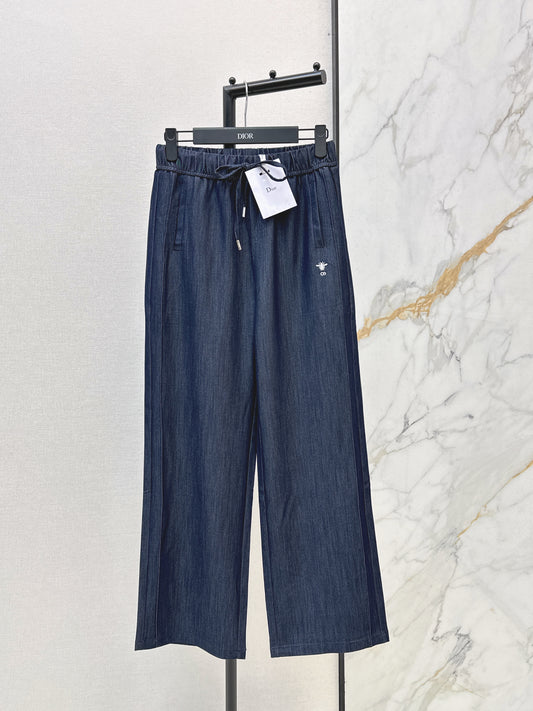 26ss Bee Embroidery Straight Leg Pants